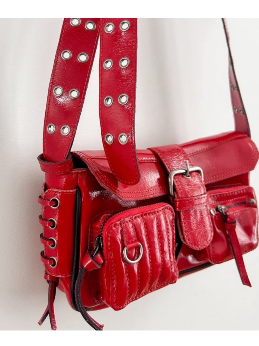 NWT Free People Red Lip High Speed Crossbody